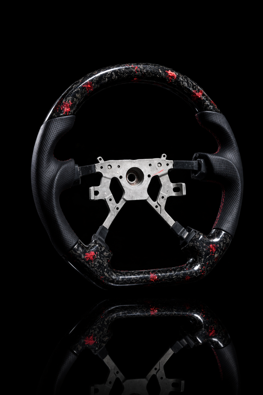 Nissan Patrol GU Y61 Performance Steering Wheel Forged Carbon Fibre Red Flake